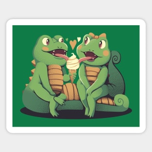 Gecko Love Ice Cream by Tobe Fonseca Magnet